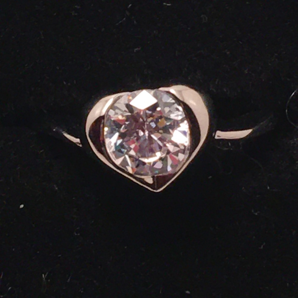 18K RGP Heart-Shaped Promise Ring